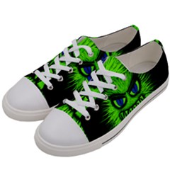 Monster Green Evil Common Women s Low Top Canvas Sneakers by HermanTelo