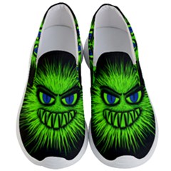 Monster Green Evil Common Men s Lightweight Slip Ons by HermanTelo