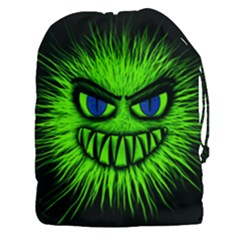 Monster Green Evil Common Drawstring Pouch (xxxl)