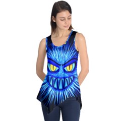 Monster Blue Attack Sleeveless Tunic