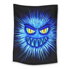 Monster Blue Attack Medium Tapestry