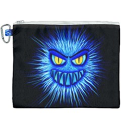 Monster Blue Attack Canvas Cosmetic Bag (xxxl)