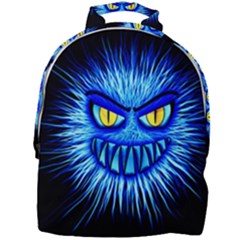 Monster Blue Attack Mini Full Print Backpack by HermanTelo