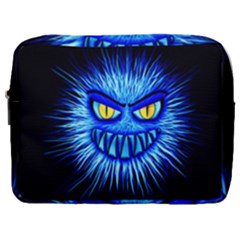 Monster Blue Attack Make Up Pouch (large) by HermanTelo