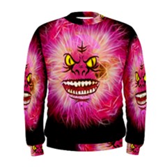 Monster Pink Eyes Aggressive Fangs Men s Sweatshirt by HermanTelo