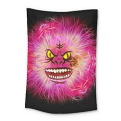 Monster Pink Eyes Aggressive Fangs Small Tapestry by HermanTelo