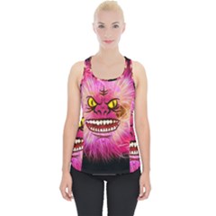 Monster Pink Eyes Aggressive Fangs Piece Up Tank Top by HermanTelo