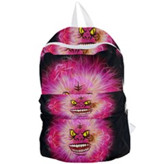 Monster Pink Eyes Aggressive Fangs Foldable Lightweight Backpack