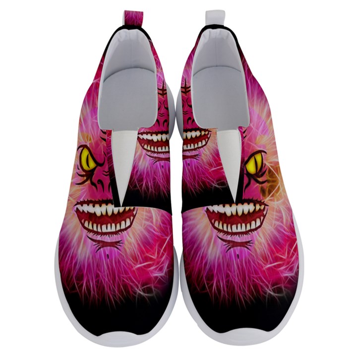 Monster Pink Eyes Aggressive Fangs No Lace Lightweight Shoes