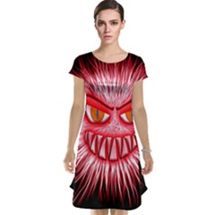 Monster Red Eyes Aggressive Fangs Cap Sleeve Nightdress