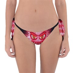 Monster Red Eyes Aggressive Fangs Reversible Bikini Bottom