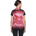 Monster Red Eyes Aggressive Fangs Women s Puffer Vest View2