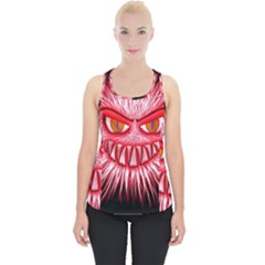 Monster Red Eyes Aggressive Fangs Piece Up Tank Top by HermanTelo