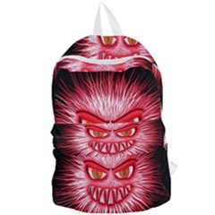 Monster Red Eyes Aggressive Fangs Foldable Lightweight Backpack