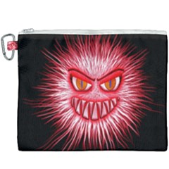 Monster Red Eyes Aggressive Fangs Canvas Cosmetic Bag (xxxl) by HermanTelo