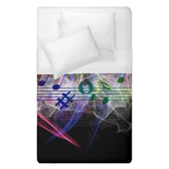 Particles Music Clef Wave Duvet Cover (single Size)