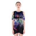 Particles Music Clef Wave Shoulder Cutout One Piece Dress View1