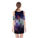 Particles Music Clef Wave Shoulder Cutout One Piece Dress View2