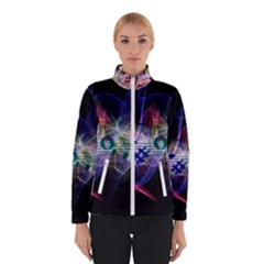 Particles Music Clef Wave Winter Jacket by HermanTelo