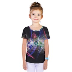 Particles Music Clef Wave Kids  One Piece Tee