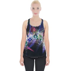 Particles Music Clef Wave Piece Up Tank Top