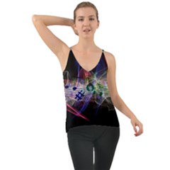 Particles Music Clef Wave Chiffon Cami by HermanTelo