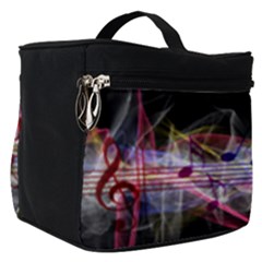 Particles Music Clef Wave Make Up Travel Bag (small) by HermanTelo