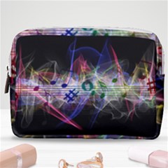 Particles Music Clef Wave Make Up Pouch (medium)