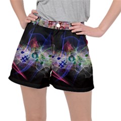 Particles Music Clef Wave Ripstop Shorts