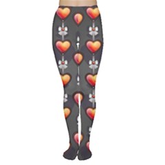 Love Heart Background Valentine Tights