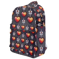 Love Heart Background Valentine Classic Backpack by HermanTelo