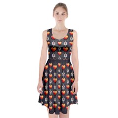 Love Heart Background Valentine Racerback Midi Dress by HermanTelo