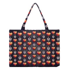 Love Heart Background Valentine Medium Tote Bag