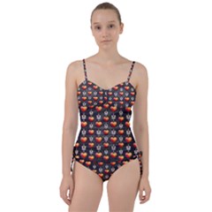 Love Heart Background Valentine Sweetheart Tankini Set