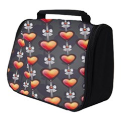 Love Heart Background Valentine Full Print Travel Pouch (small)