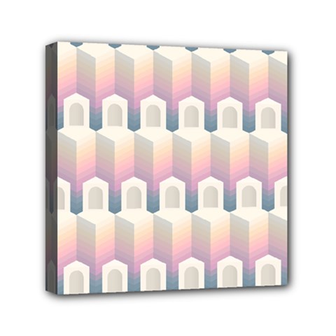 Seamless Pattern Background Entrance Mini Canvas 6  X 6  (stretched)