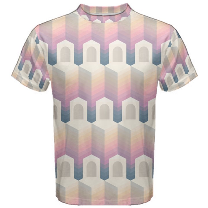 Seamless Pattern Background Entrance Men s Cotton Tee