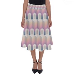 Seamless Pattern Background Entrance Perfect Length Midi Skirt