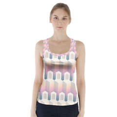 Seamless Pattern Background Entrance Racer Back Sports Top