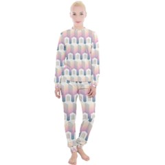 Seamless Pattern Background Entrance Women s Lounge Set