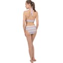 Seamless Pattern Background Entrance Halter Side Cut Swimsuit View2