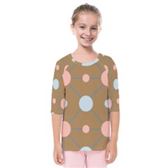 Planets Planet Around Rounds Kids  Quarter Sleeve Raglan Tee