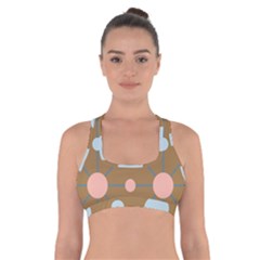 Planets Planet Around Rounds Cross Back Sports Bra