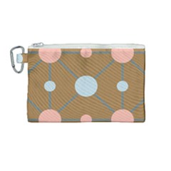 Planets Planet Around Rounds Canvas Cosmetic Bag (medium) by HermanTelo