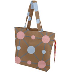 Planets Planet Around Rounds Drawstring Tote Bag