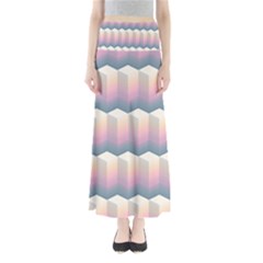 Seamless Pattern Background Block Full Length Maxi Skirt