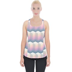 Seamless Pattern Background Block Piece Up Tank Top