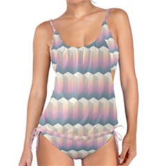 Seamless Pattern Background Block Tankini Set