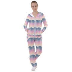 Seamless Pattern Background Block Pink Women s Tracksuit