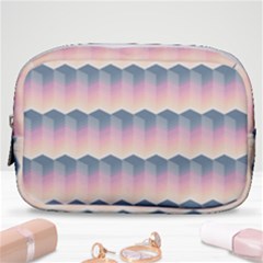 Seamless Pattern Background Block Pink Make Up Pouch (small)